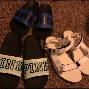 3 PINK Victoria’s Secret shoes size 7 1/2 (medium)